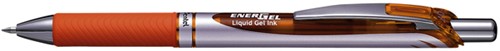Gelschrijver Pentel Energel BL77 drukknop 0.4mm oranje