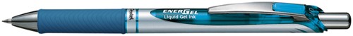 Gelschrijver Pentel Energel BL77 drukknop 0.4mm lichtblauw