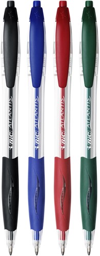 Balpen Bic Atlantis Clic rood -2