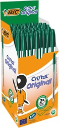 Balpen Bic Cristal groen