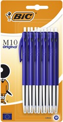 Balpen Bic M10 blauw blister/10