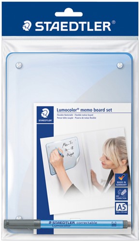 Viltstiftbord Staedtler lumocolor memo 641bm din A5 met pen