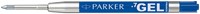 Balpenvulling Parker Quink M gel blauw-2