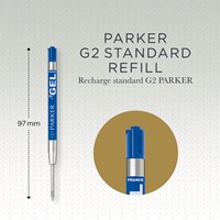 Balpenvulling Parker Quink M gel blauw-3