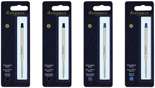 Balpenvulling Waterman M blauw -2