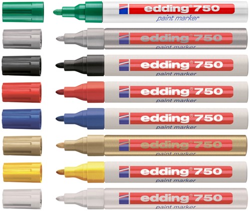Viltstift Edding 750 lakmarker wit-3