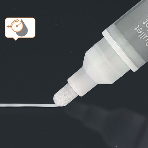 Viltstift Nobo glasbord wit pak/4-2