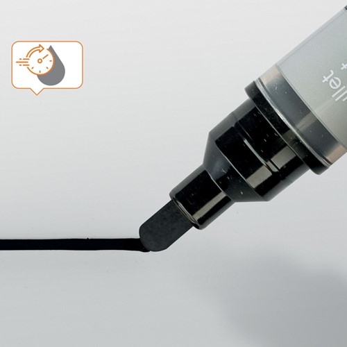 Viltstift Nobo glasbord assorti pak/4-3