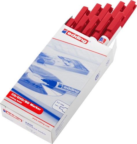 Viltstift Edding 8400 CD-Marker rood-3