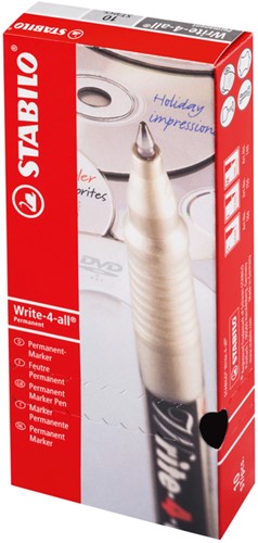 CD-marker Stabilo zwart fijn 0.7mm
