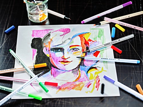 Brushstift STABILO ARTY Pen 68 etui à 18 kleuren-2