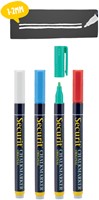 Krijtstift Securit SMA-100 rond 1-2mm assorti pk/4-2