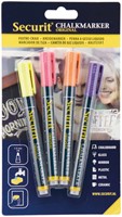 Krijtstift Securit SMA-100 rond 1-2mm assorti pk/4