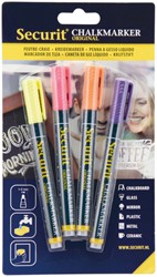 Krijtstift Securit SMA-100 rond 1-2mm assorti pk/4