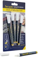 Krijtstift Securit SMA-100 rond 1-2mm wit pk/4-2