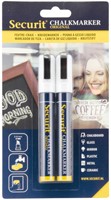 Krijtstift Securit SMA-510 schuin 2-6mm wit pk/2