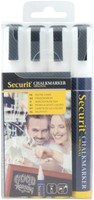 Krijtstift Securit SMA-510 schuin 2-6mm wit pk/4