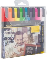 Krijtstift Securit SMA-510 schuin 2-6mm assorti pk/8-2