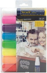 Krijtstift Securit SMA-720 blokpunt 7-15mm assorti pk/8