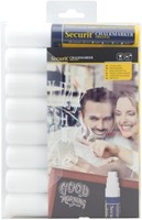 Krijtstift Securit SMA-720 blokpunt 7-15mm wit pk/8