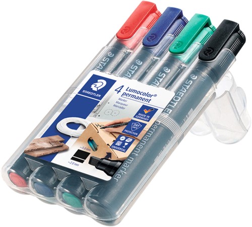 Viltstift Staedtler 350 whiteboard assorti pk/4-2
