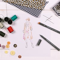 Fineliner Staedtler Pigment 308 0.3mm assorti pk/6-2