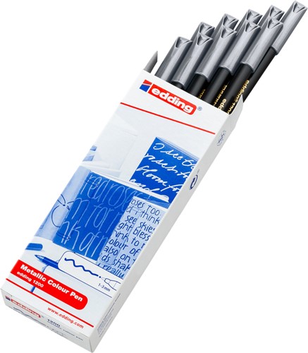 Fineliner Edding 1200 zilver-3