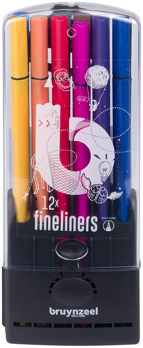 Fineliner Bruynzeel Teens 0,4mm assorti ds/12