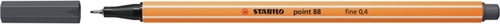 Fineliner STABILO Point 88/97 diepkoud grijs