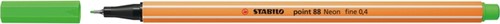 Fineliner STABILO point 88/033 neon groen