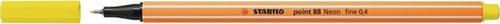 Fineliner STABILO point 88/024 neon geel