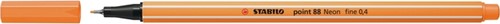 Fineliner STABILO point 88/054 neon oranje