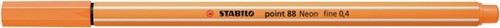 Fineliner STABILO point 88/054 neon oranje-2