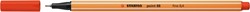 Fineliner STABILO point 88/40 rood