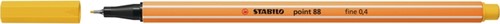 Fineliner STABILO point 88/44 geel