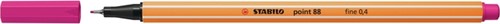 Fineliner STABILO point 88/56 roze rood