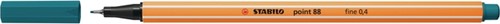 Fineliner STABILO point 88/51 turquoise blauw