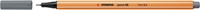 Fineliner STABILO point 88/96 donker grijs-2