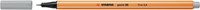 Fineliner STABILO point 88/94 licht grijs