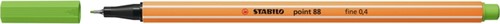 Fineliner STABILO point 88/33 lichtgroen