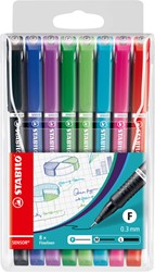 Fineliner Stabilo Sensor 189/8 assorti etui/8