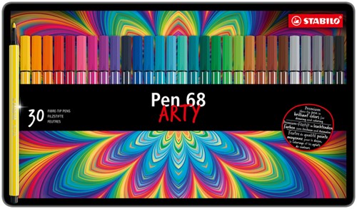 Viltstift STABILO Pen 68 assorti blik/30