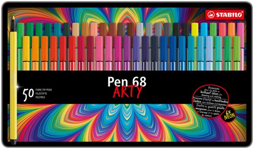 Viltstift STABILO Pen 68 assorti blik/50