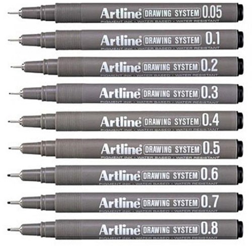 Fineliner Artline 0.7mm zwart-2