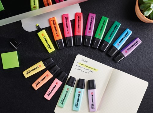 Tekstmarker STABILO Boss assorti etui/8-3