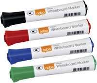 Viltstift Nobo whiteboard Glide rond assorti 3mm pak/4