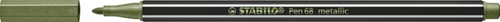 Viltstift STABILO Pen 68/843 metallic lichtgroen
