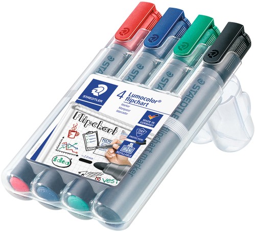 Viltstift Staedtler 356 flipover assorti pk/4-2