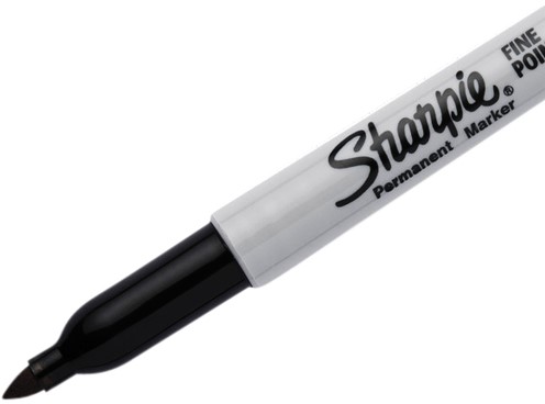 Viltstift Sharpie rond 0.9mm zwart pk/2-3