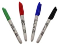 Viltstift Sharpie rond 0.9mm assorti pk/4-2